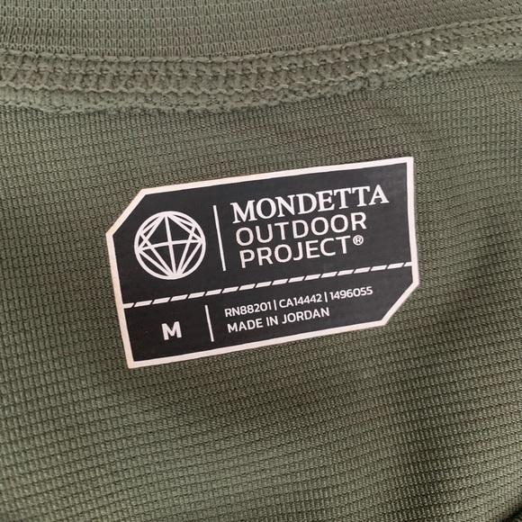 mondetta outdoor project Shirts Mens Green And Grey Medium Shirts